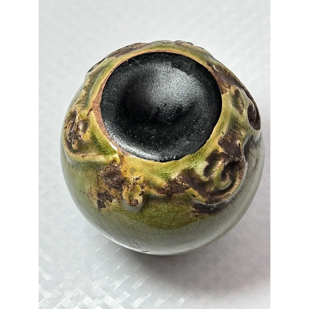 Vintage Rustic‎ Stoneware Pottery 6 1/4” Vase